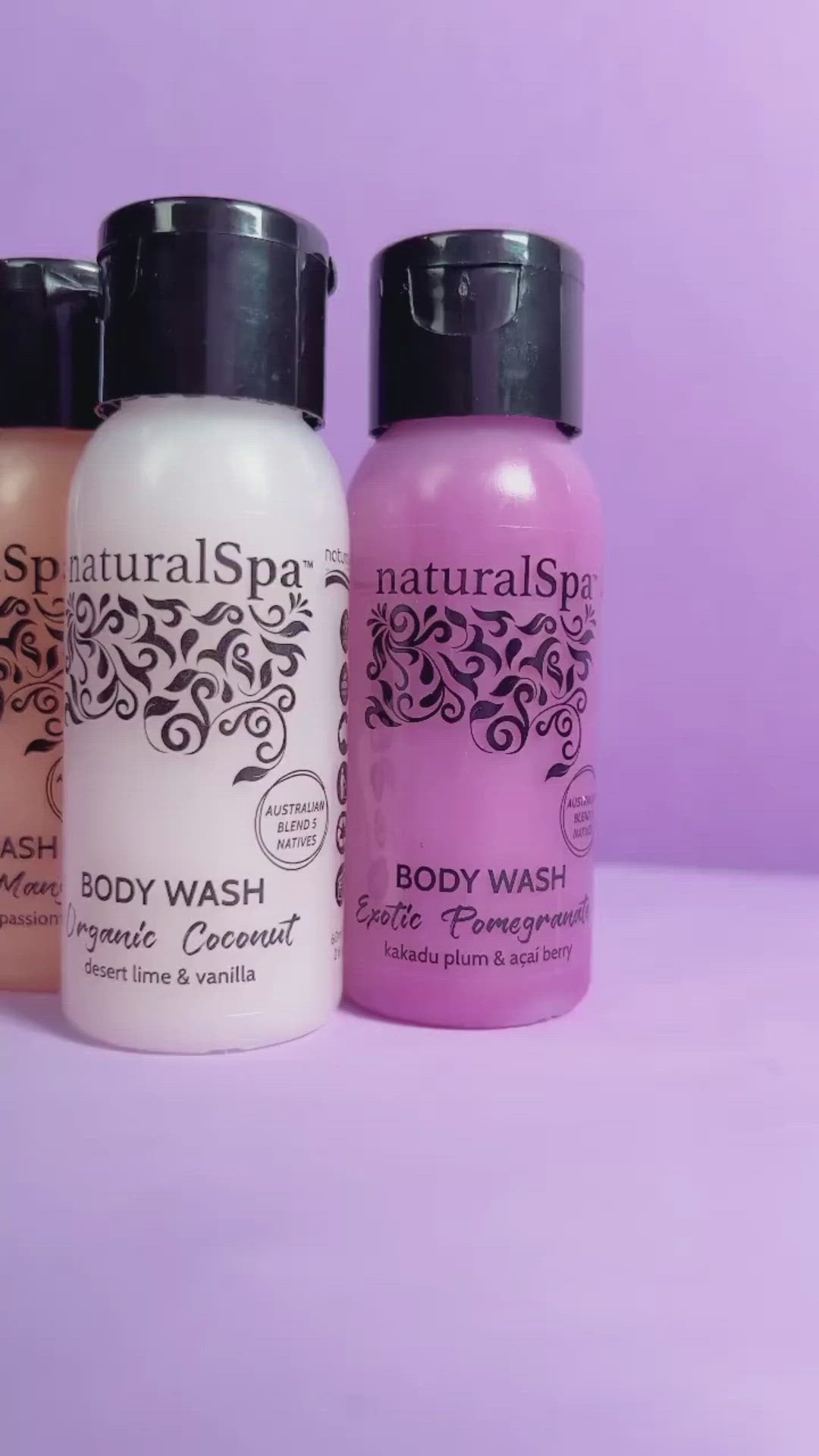 NaturalSpa Body Wash Travel Pack